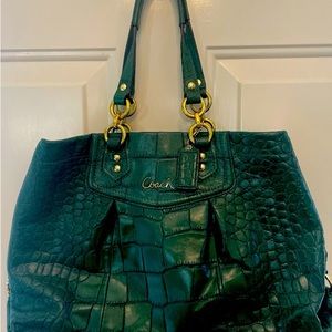 New Coach F20345 Ashley Green Tote
